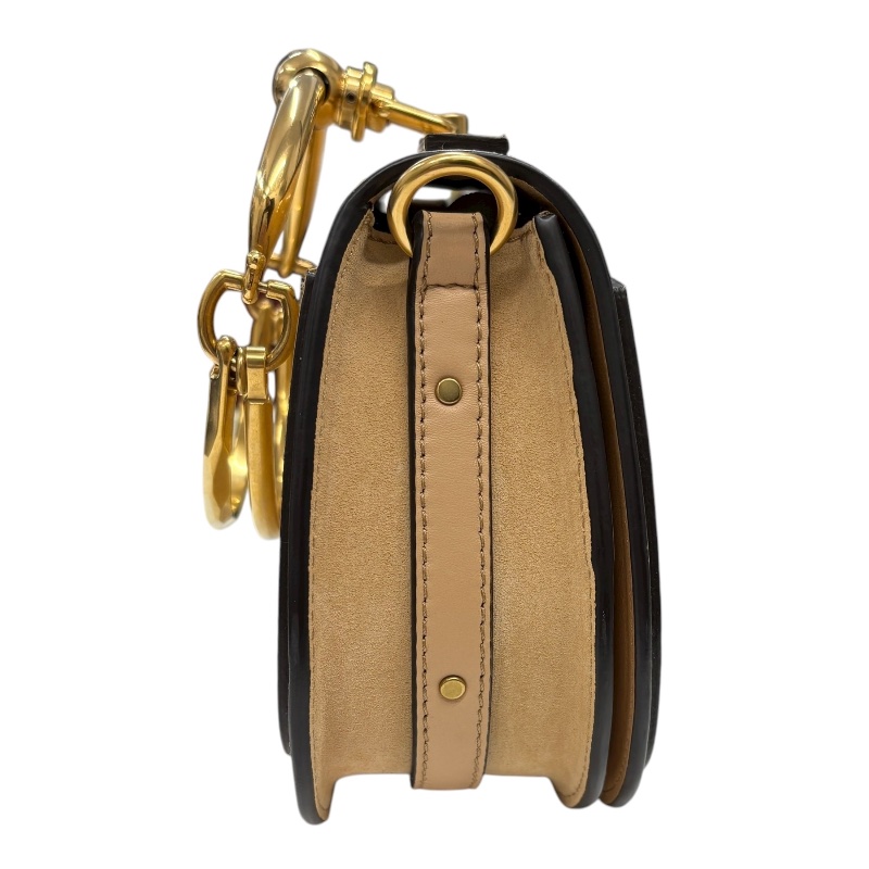 CHLOE 蔻依 Nile bag 手提包 皮革 奶茶色 金釦-3
