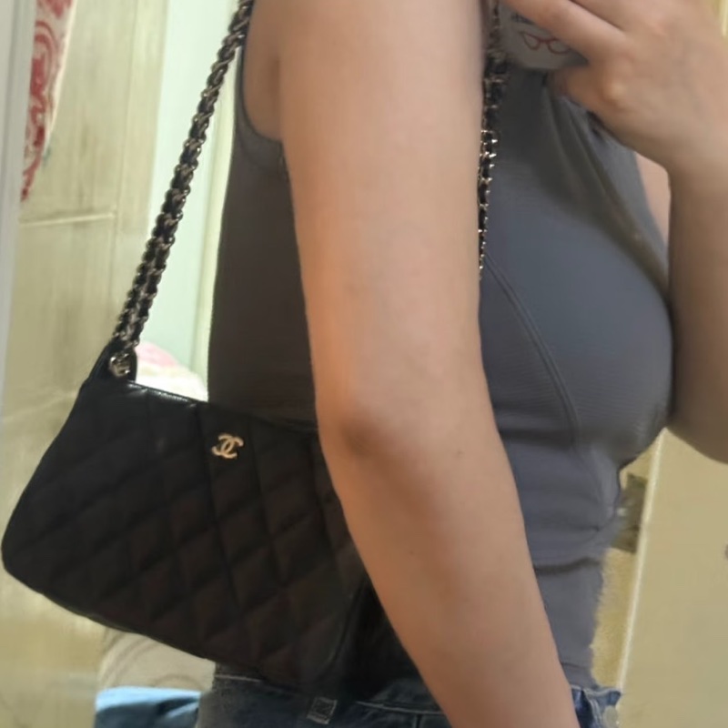 限時中秋特價💖全配Chanel 25A雙鏈條麻將包-4
