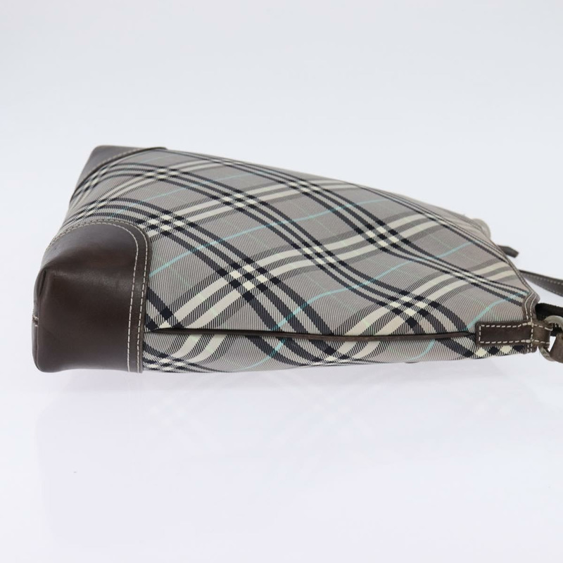 【日本直送】BURBERRY Nova 格紋藍標單肩包尼龍灰銀色正品 142647-3