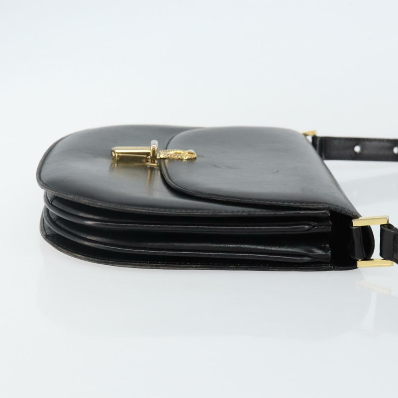 【日本直送】BALLY 肩背包 皮革 黑金 正品 BA4809-2