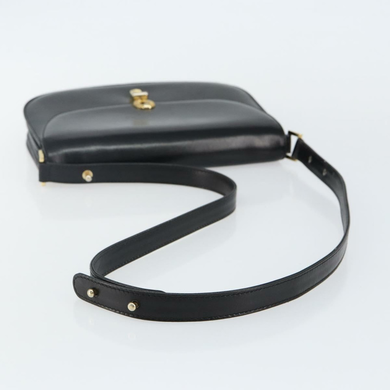 【日本直送】BALLY 肩背包 皮革 黑金 正品 BA4809-6