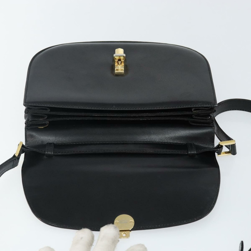 【日本直送】BALLY 肩背包 皮革 黑金 正品 BA4809-9
