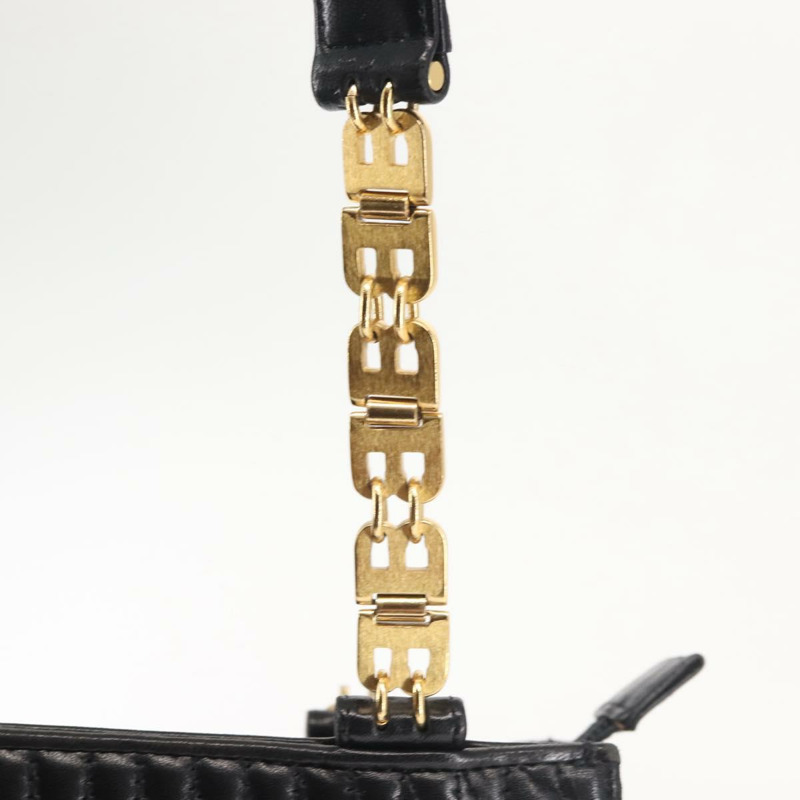 【日本直送】BALLY 肩背包 皮革 黑金 正品 BA6042-16
