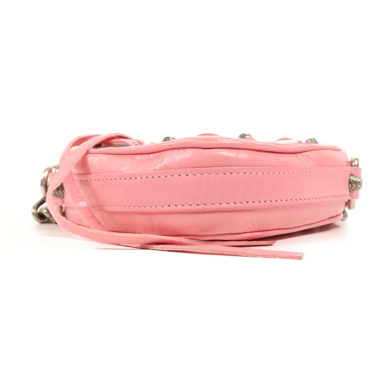 BALENCIAGA 牛皮皮革Chain Shoulder銀扣鏈帶肩背袋-3