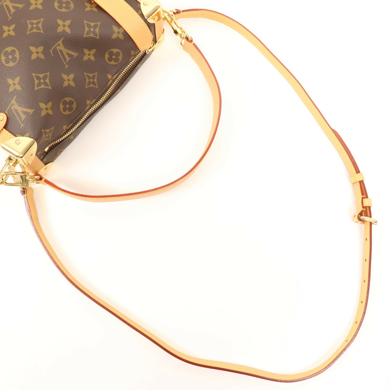 LOUIS VUITTON Monogram Side Trunk MM金扣手挽肩背兩用袋-4