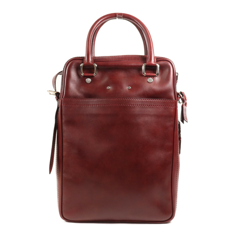 LOUIS VUITTON 牛皮皮革Shoulder Bag銀扣肩背袋-1