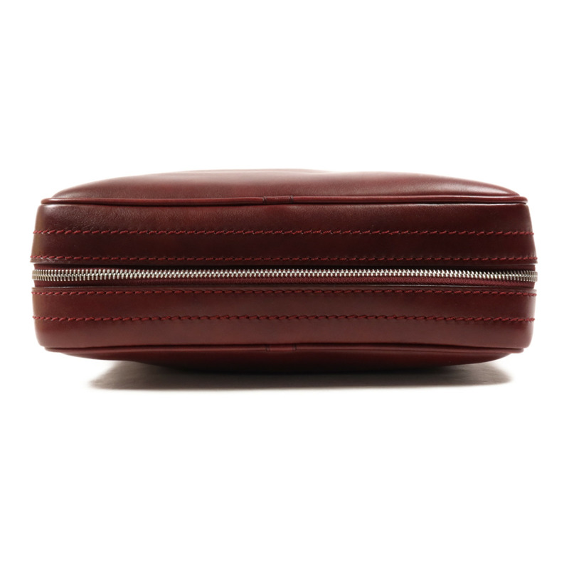 LOUIS VUITTON 牛皮皮革Shoulder Bag銀扣肩背袋-3