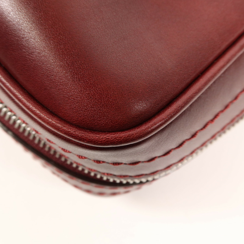 LOUIS VUITTON 牛皮皮革Shoulder Bag銀扣肩背袋-5