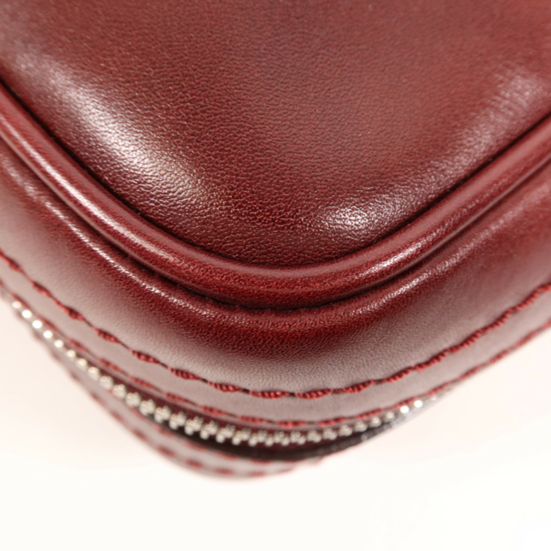 LOUIS VUITTON 牛皮皮革Shoulder Bag銀扣肩背袋-7