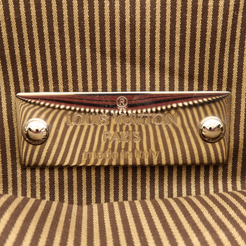 LOUIS VUITTON 牛皮皮革Shoulder Bag銀扣肩背袋-10