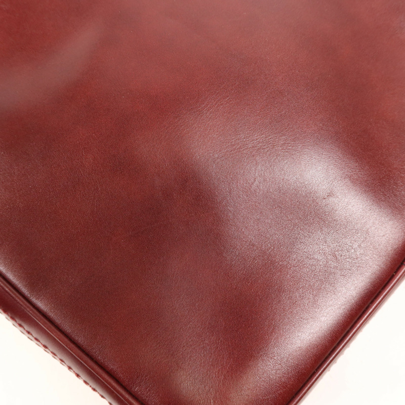 LOUIS VUITTON 牛皮皮革Shoulder Bag銀扣肩背袋-13