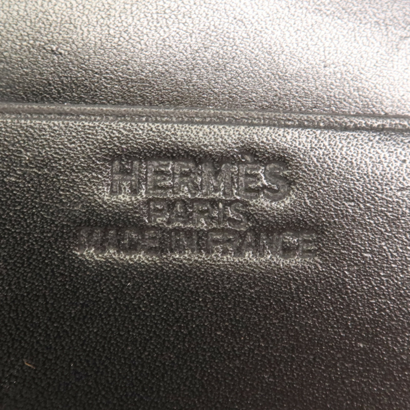 HERMES 牛皮皮革Wallet錢包89 Noir-6