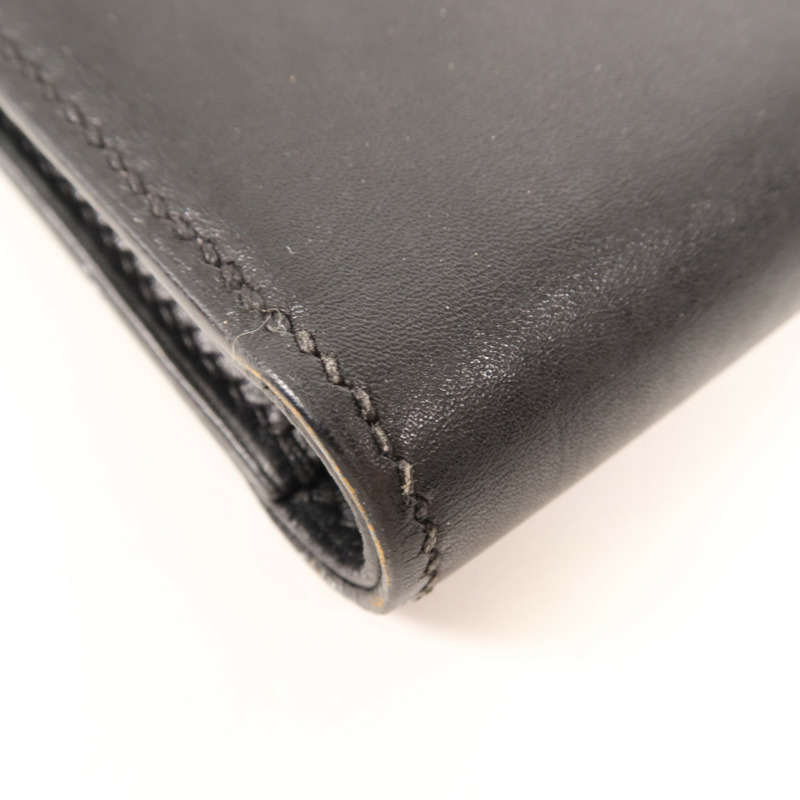 HERMES 牛皮皮革Wallet錢包89 Noir-10