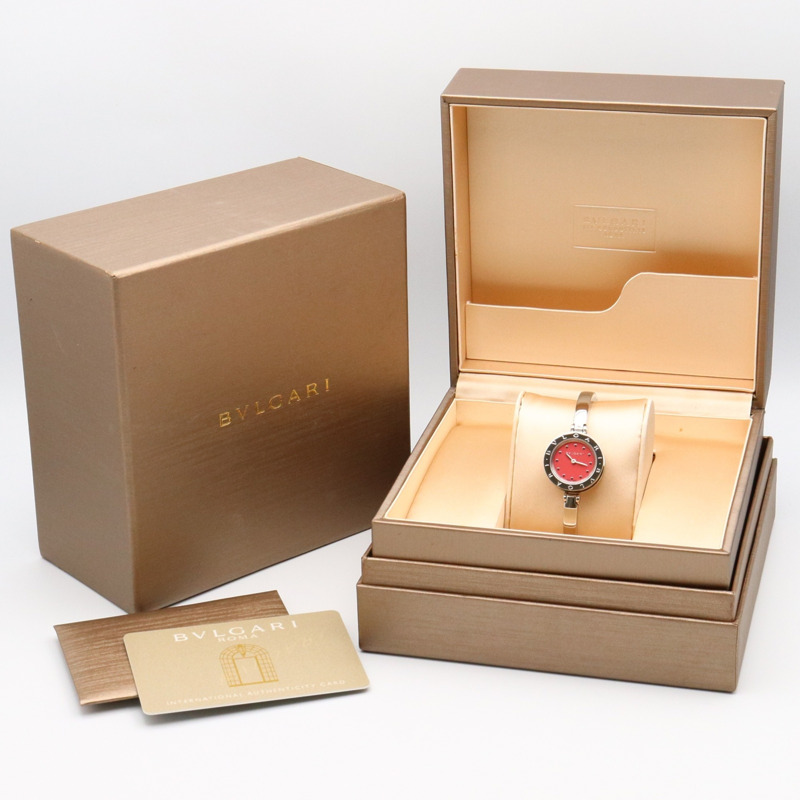 BVLGARI B-zero1 女士不鏽鋼腕錶,粉紅色,BZ23C2DSS-8