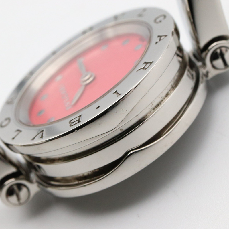 BVLGARI B-zero1 女士不鏽鋼腕錶，粉紅色，BZ23C2DSS-11
