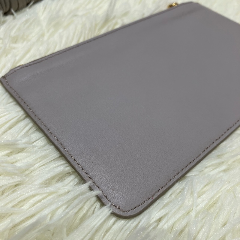 MS0334 繆繆 手拿包 灰色 Miu Miu Clutch 23cm Grey x GHW-30