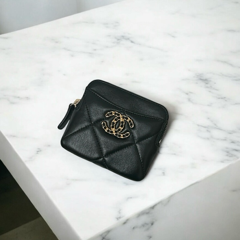 莉亞精品♡Chanel AP2086 晶片款 19吐司零錢卡包 二手-0