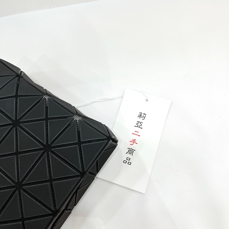 莉亞精品♡三宅一生 baobao 5x3 黑灰色 九新美包-11