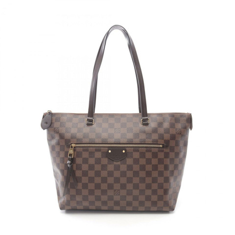 Louis Vuitton Iena MM 手提包，Damier 飾面塗層帆布和皮革，棕色，女款，N41013