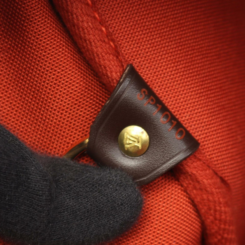 Louis Vuitton Nolita 24 手提包,塗層帆布和皮革,Damier 飾面,棕色,N41454-4