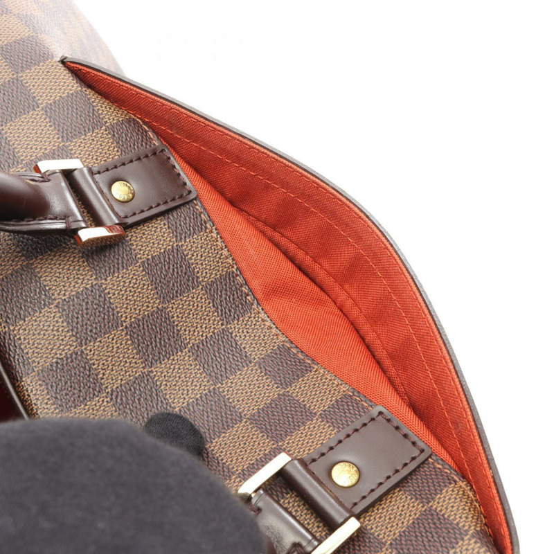Louis Vuitton Nolita 24 手提包,塗層帆布和皮革,Damier 飾面,棕色,N41454-8
