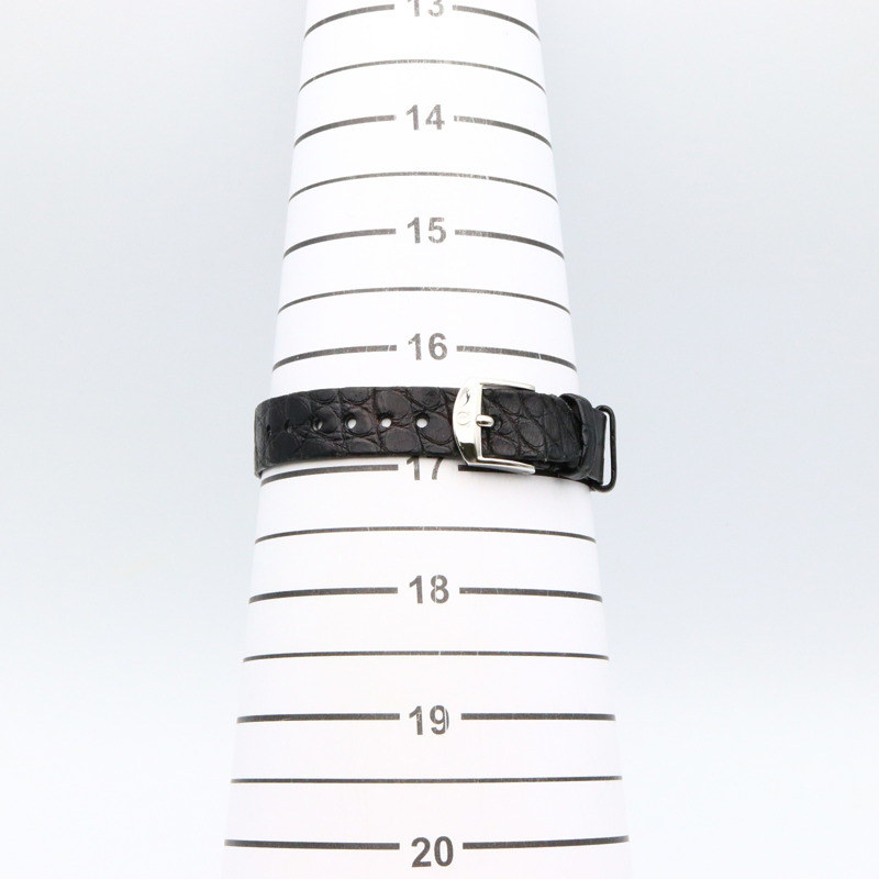 OMEGA De Ville Prestige 腕錶,鑽石,不鏽鋼,皮革,女士,黑色,424.13.27.60.51.001-7