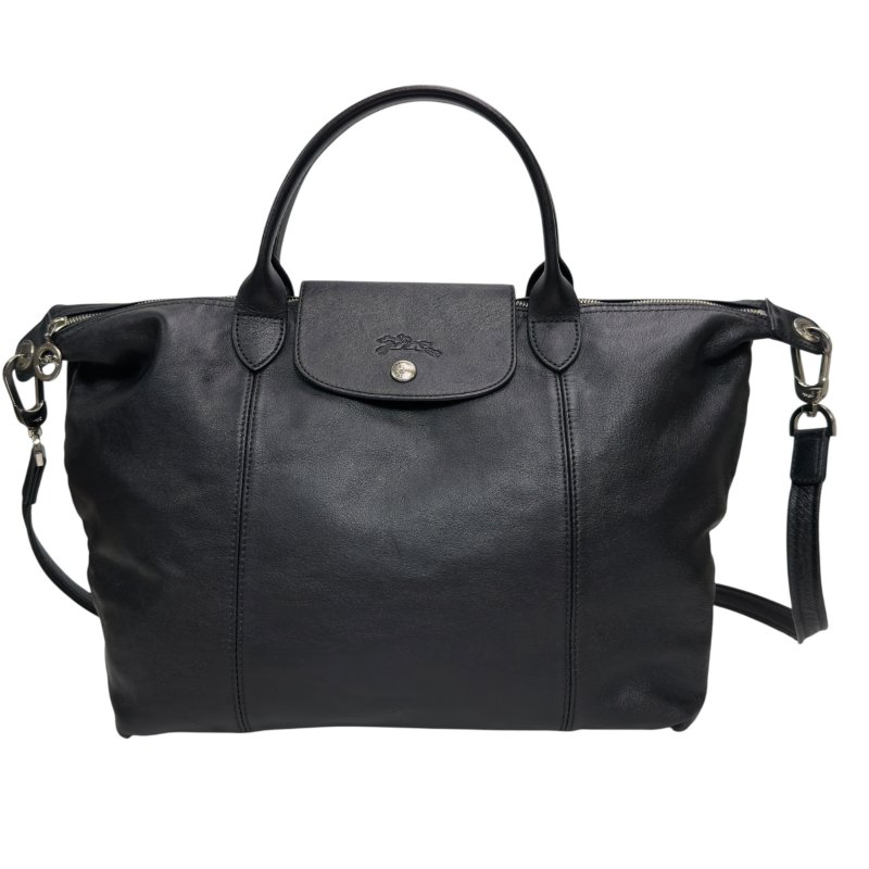 LONGCHAMP Pliage 皮革 2用袋-2