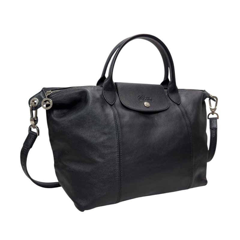 LONGCHAMP Pliage 皮革 2用袋-5