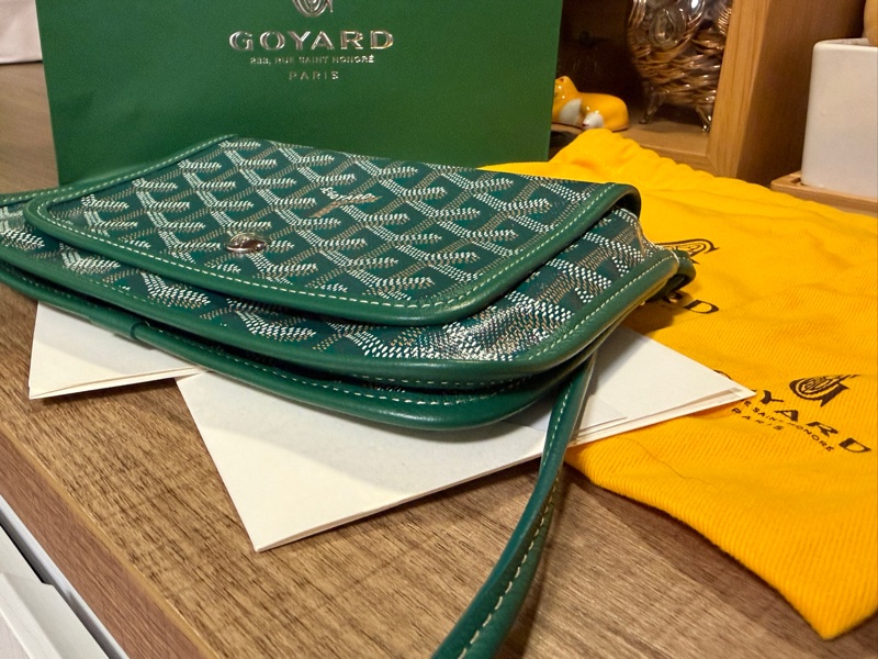 Goyard 信封包—綠色-8