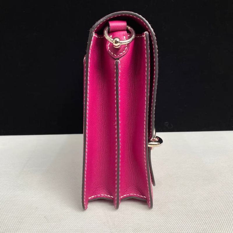 98新💓 Hermes Roulis 23 Rose Purple 豬鼻子-3
