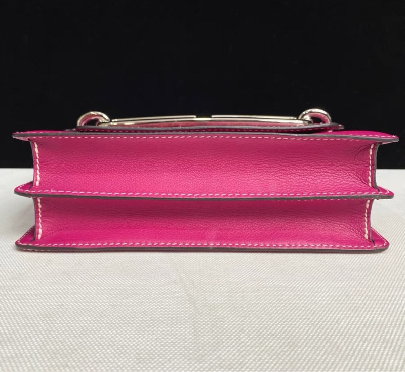 98新💓 Hermes Roulis 23 Rose Purple 豬鼻子-5