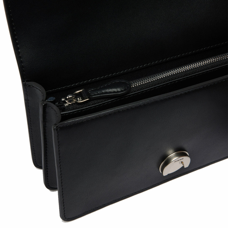 Pinko - Mini Borsa a tracolla Love One Nero Old Silver - 105856A0F1 - NERO-OLD/SILVER-3