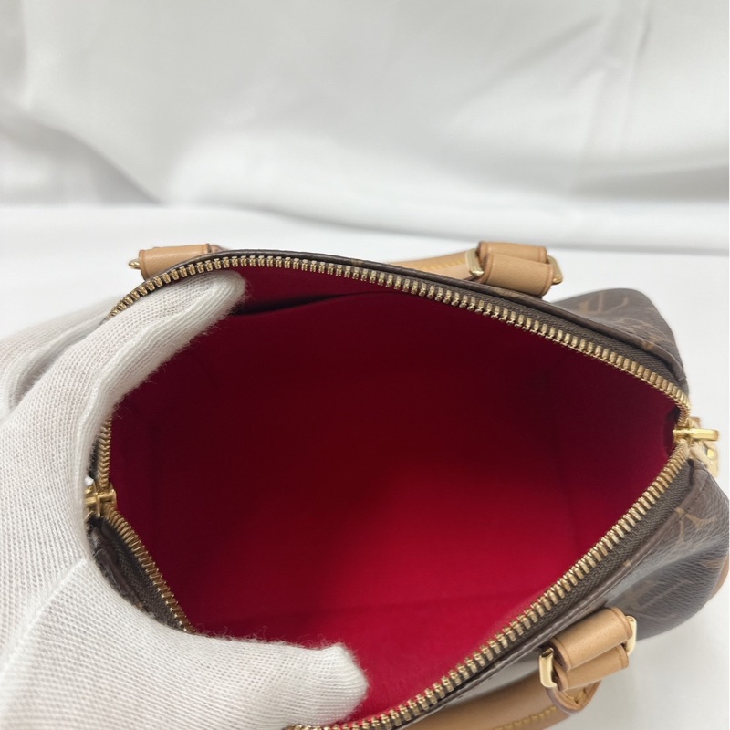 LV 二手 Speedy Bandoulière 20 (98成新)芯片款(有附盒)、售出不退換-7