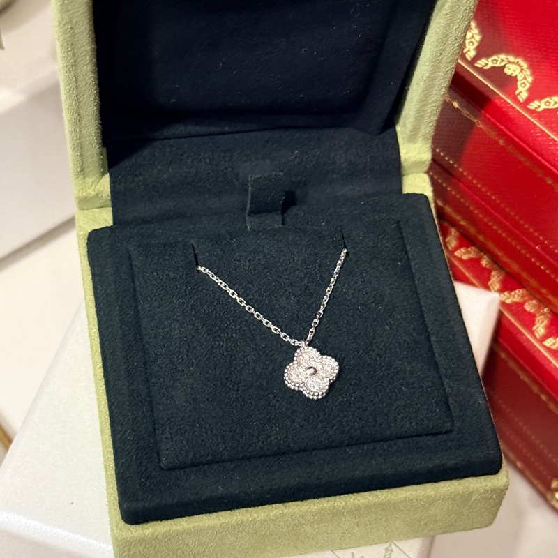 梵克雅寶VCA滿鑽 Sweet Alhambra吊墜18K白金 鑽石-5