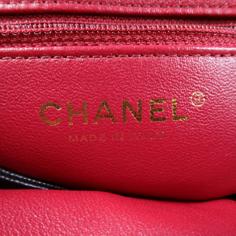 CHANEL 牛皮皮革Backpack金扣背包-7