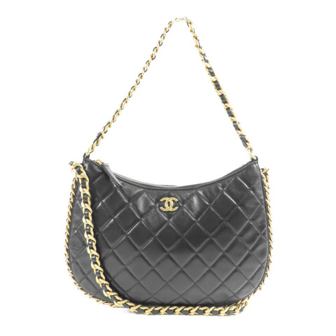 CHANEL 【激減優惠】羊皮皮革Matelasse Chain Shoulder金扣手挽肩背兩用袋