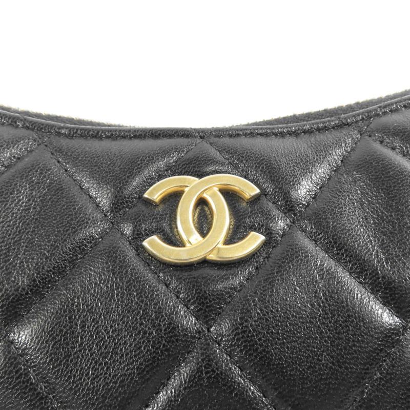 CHANEL 【激減優惠】羊皮皮革Matelasse Chain Shoulder金扣手挽肩背兩用袋-7