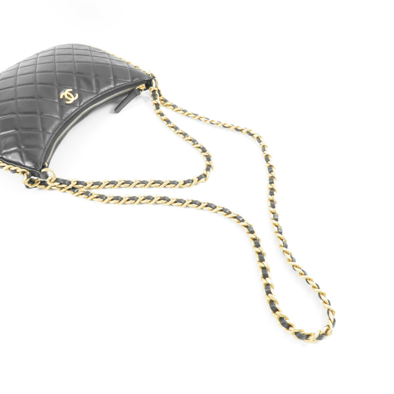CHANEL 【激減優惠】羊皮皮革Matelasse Chain Shoulder金扣手挽肩背兩用袋-8