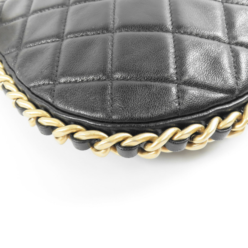 CHANEL 【激減優惠】羊皮皮革Matelasse Chain Shoulder金扣手挽肩背兩用袋-9