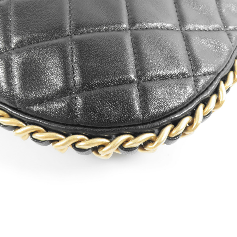 CHANEL 【激減優惠】羊皮皮革Matelasse Chain Shoulder金扣手挽肩背兩用袋-10