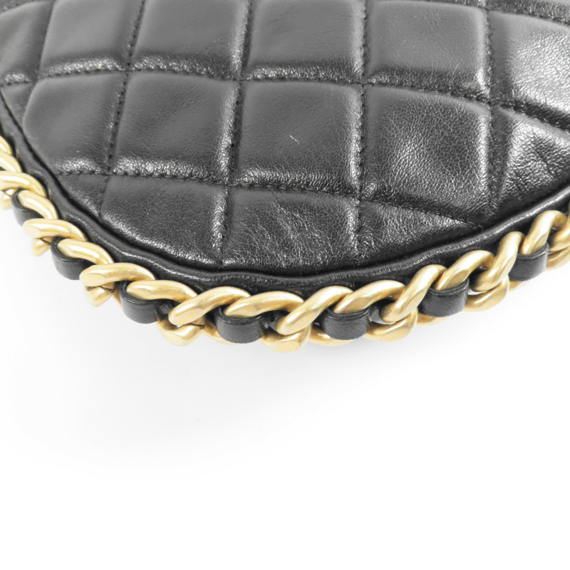 CHANEL 【激減優惠】羊皮皮革Matelasse Chain Shoulder金扣手挽肩背兩用袋-11