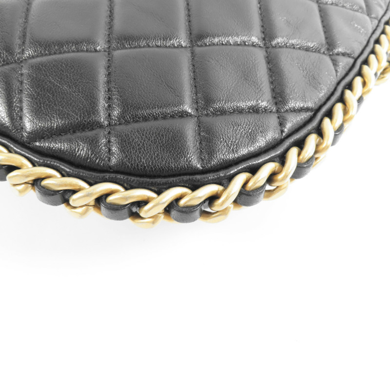 CHANEL 【激減優惠】羊皮皮革Matelasse Chain Shoulder金扣手挽肩背兩用袋-12