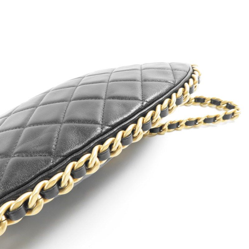 CHANEL 【激減優惠】羊皮皮革Matelasse Chain Shoulder金扣手挽肩背兩用袋-13