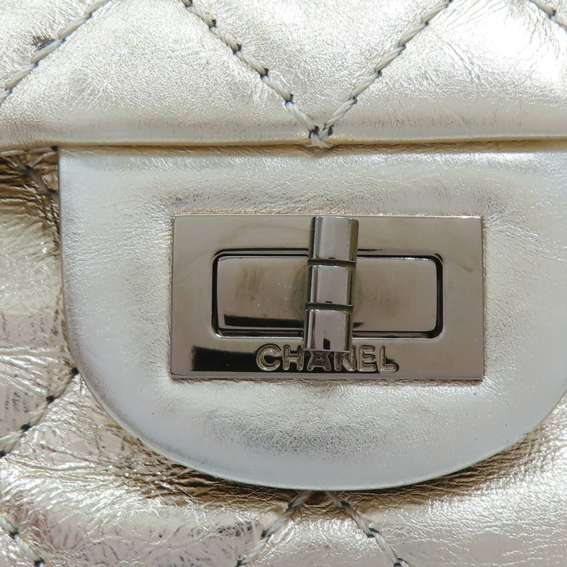 香檳金羊皮 2.55 28cm 肩背包 金扣 A37587【CHANEL 香奈兒】 A37587-6