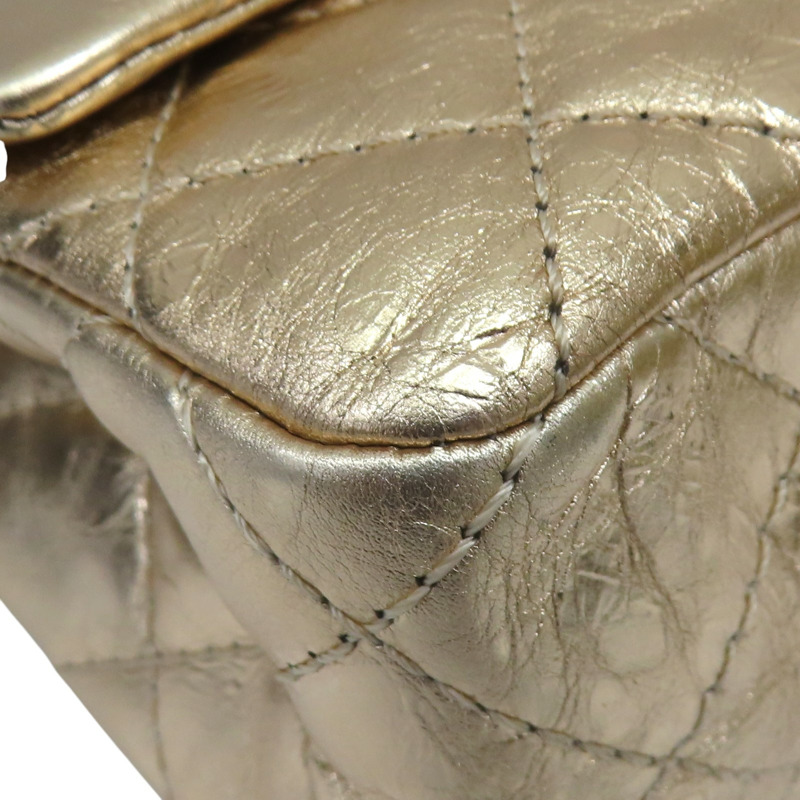 香檳金羊皮 2.55 28cm 肩背包 金扣 A37587【CHANEL 香奈兒】 A37587-11
