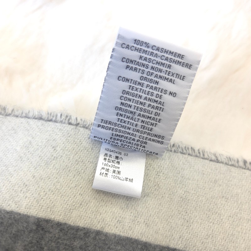 Hermes Cashmere 雙馬馬頭喀什米爾圍巾-4
