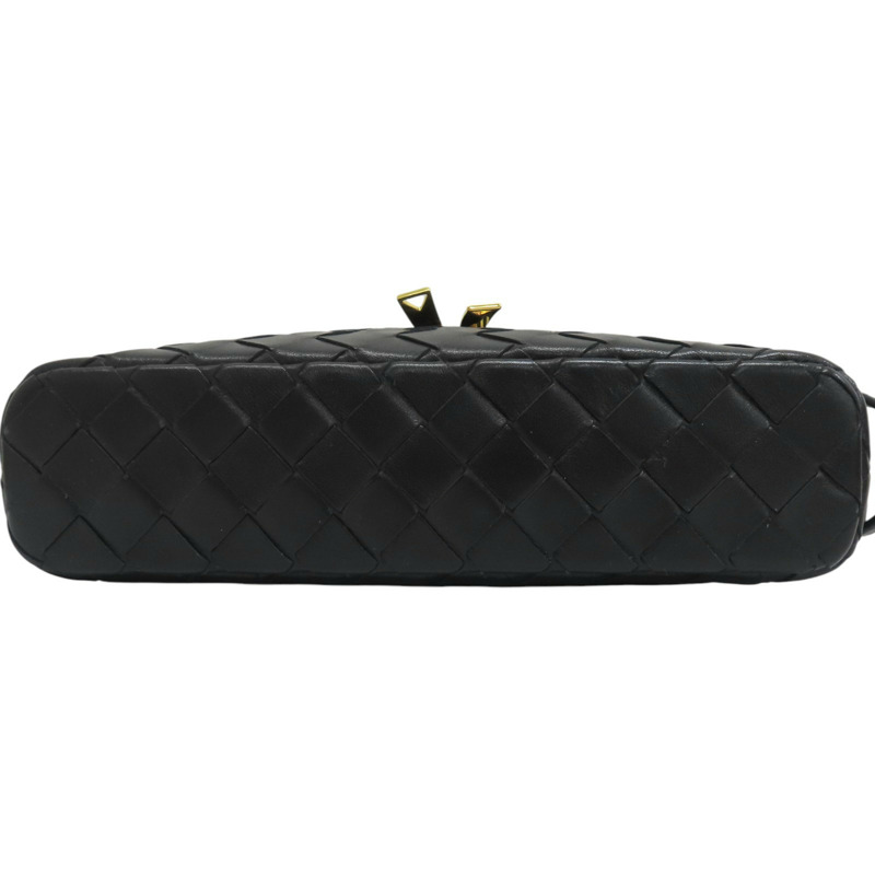 黑色 牛皮編織 Bang Bang Vanity Case 肩背包【BOTTEGA VENETA BV 寶緹嘉】-3