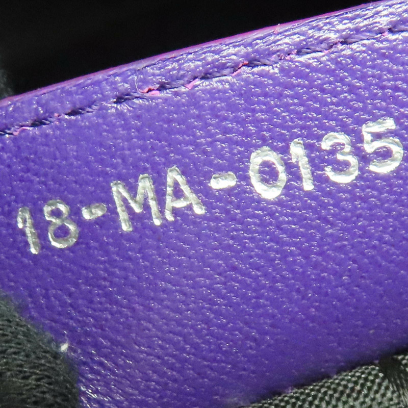 紫色 籐格紋羊皮 Lady Dior 兩用包 [Dior 迪奧]-7