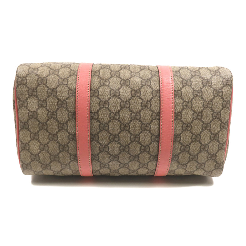 GUCCI 塗層帆布Boston Bag金扣手挽袋-3