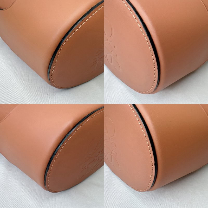 LOEWE Balloon棕色牛皮水桶包-10
